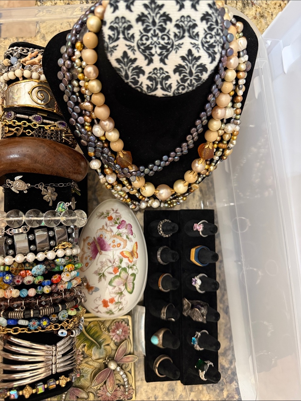 Assorted Women's Multi-Color Beaded Necklaces & Bracelet Set